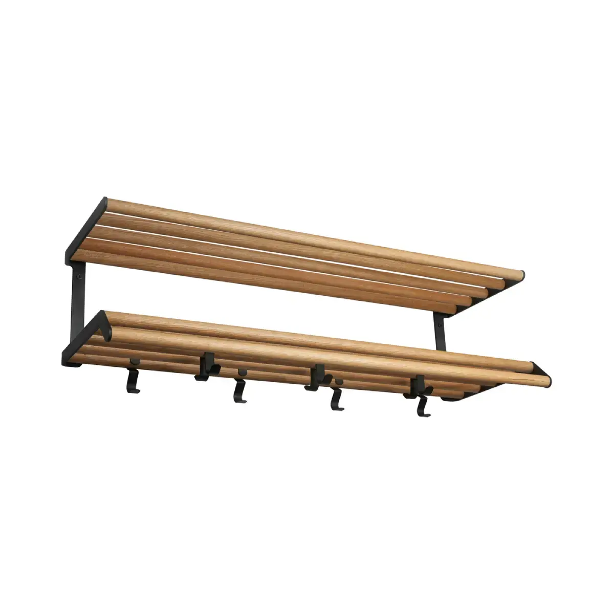Tamburin Hatthylle 100 cm Eik Sort