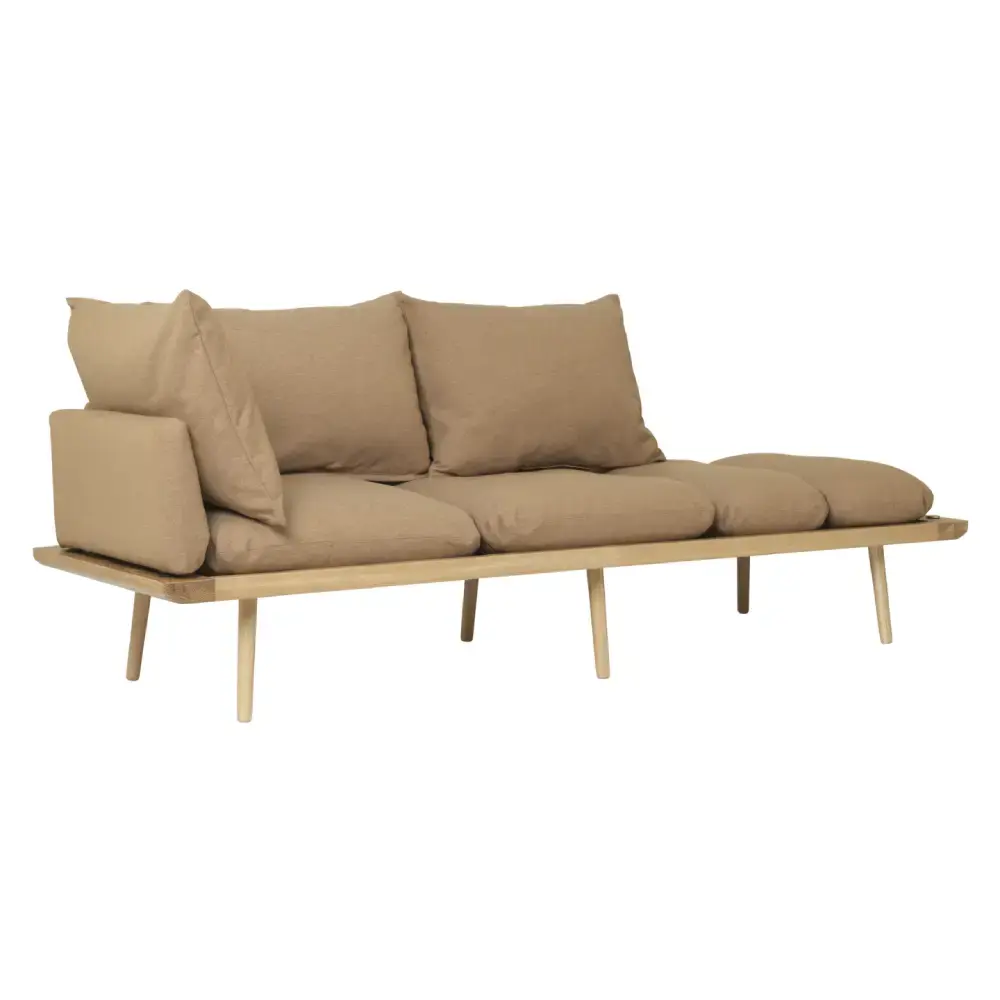 Lounge Around 3-seters sofa Oak/Sugar Brown