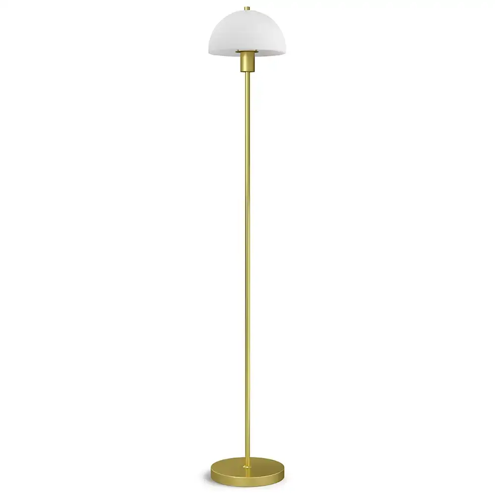 Vienda gulvlampe messing/glass E14