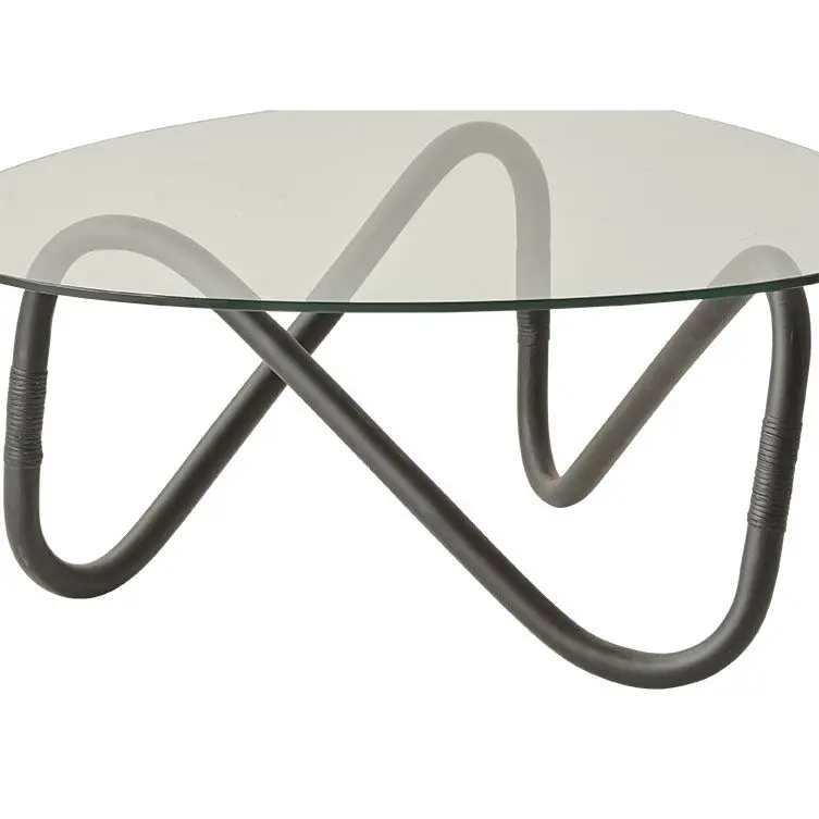 Wave Coffee Table Base Large Black