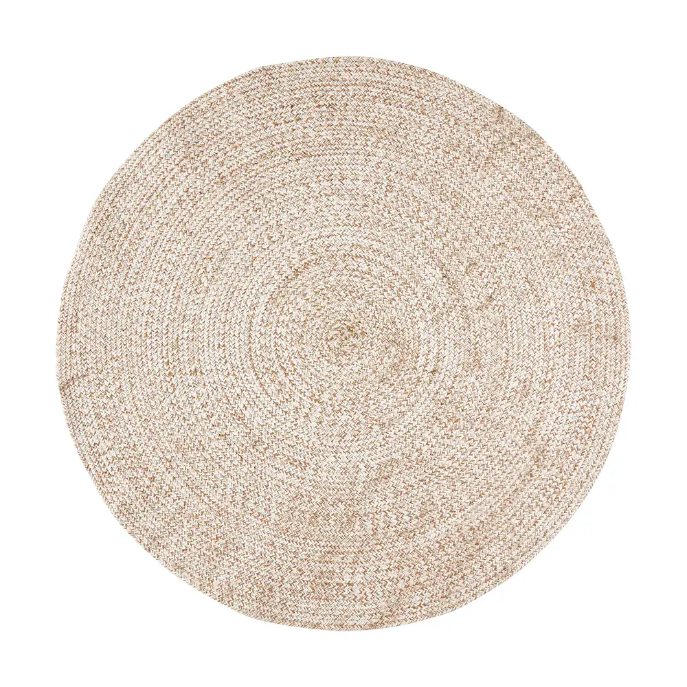  JUNI matte natur/hvit Ø150 cm