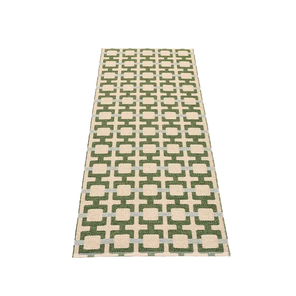Tom teppe Leaf/Cream/sage 70 x 180 cm