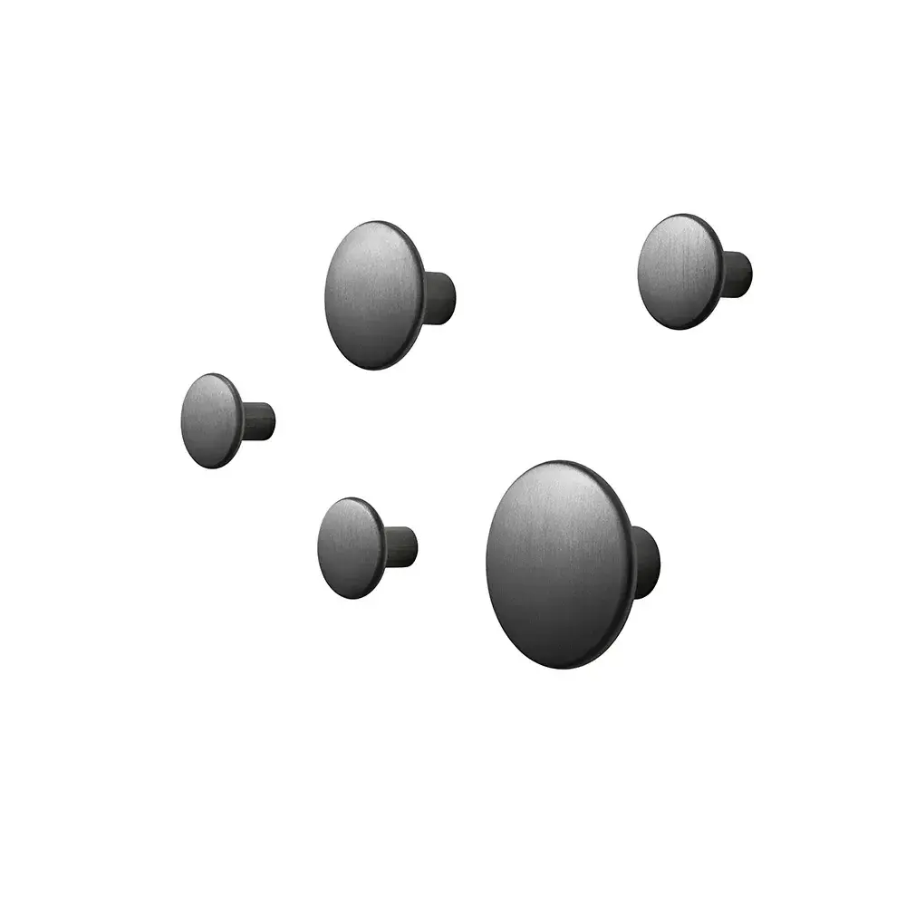 Dots Metal Set of 5 - Black