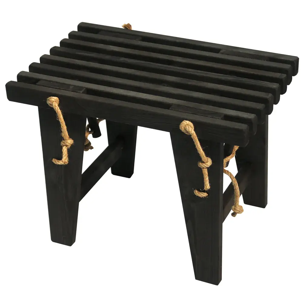 Ecobench 60 cm Furu svart oljet
