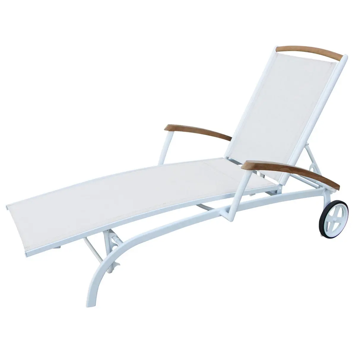 Andy solseng hvit/off-white teak Brafab