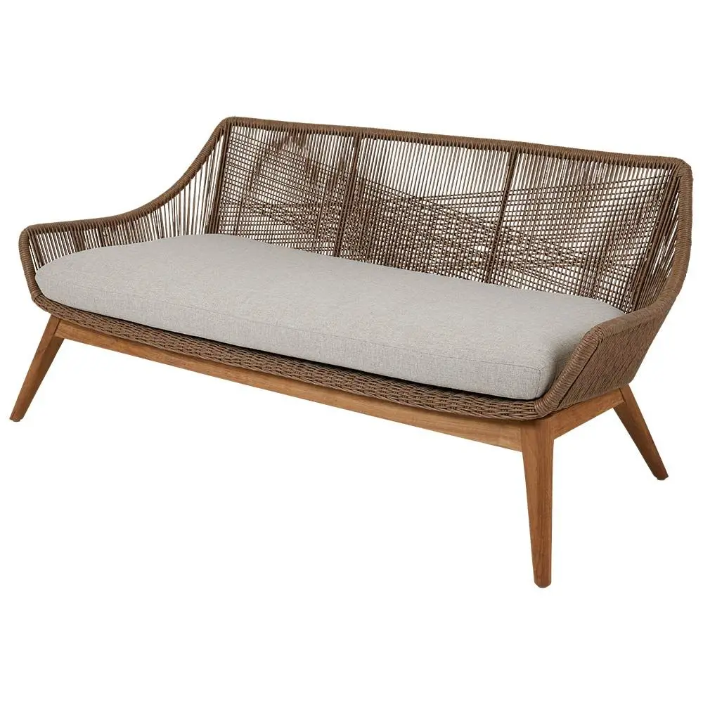 Hassel sofa i teak/kunstrotting Brafab