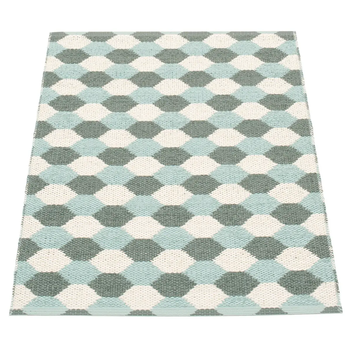 Dana matte 70x100 cm army / pale turquoise / vanilla