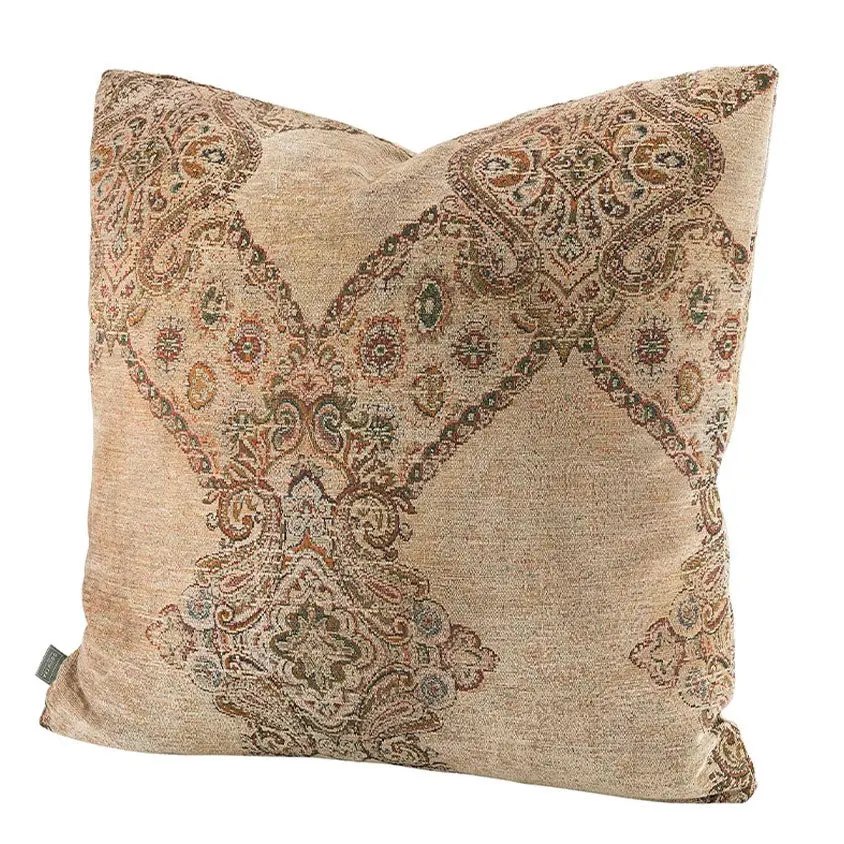 Miralago Puteovertrekk Paisley Beige Plain 50X50