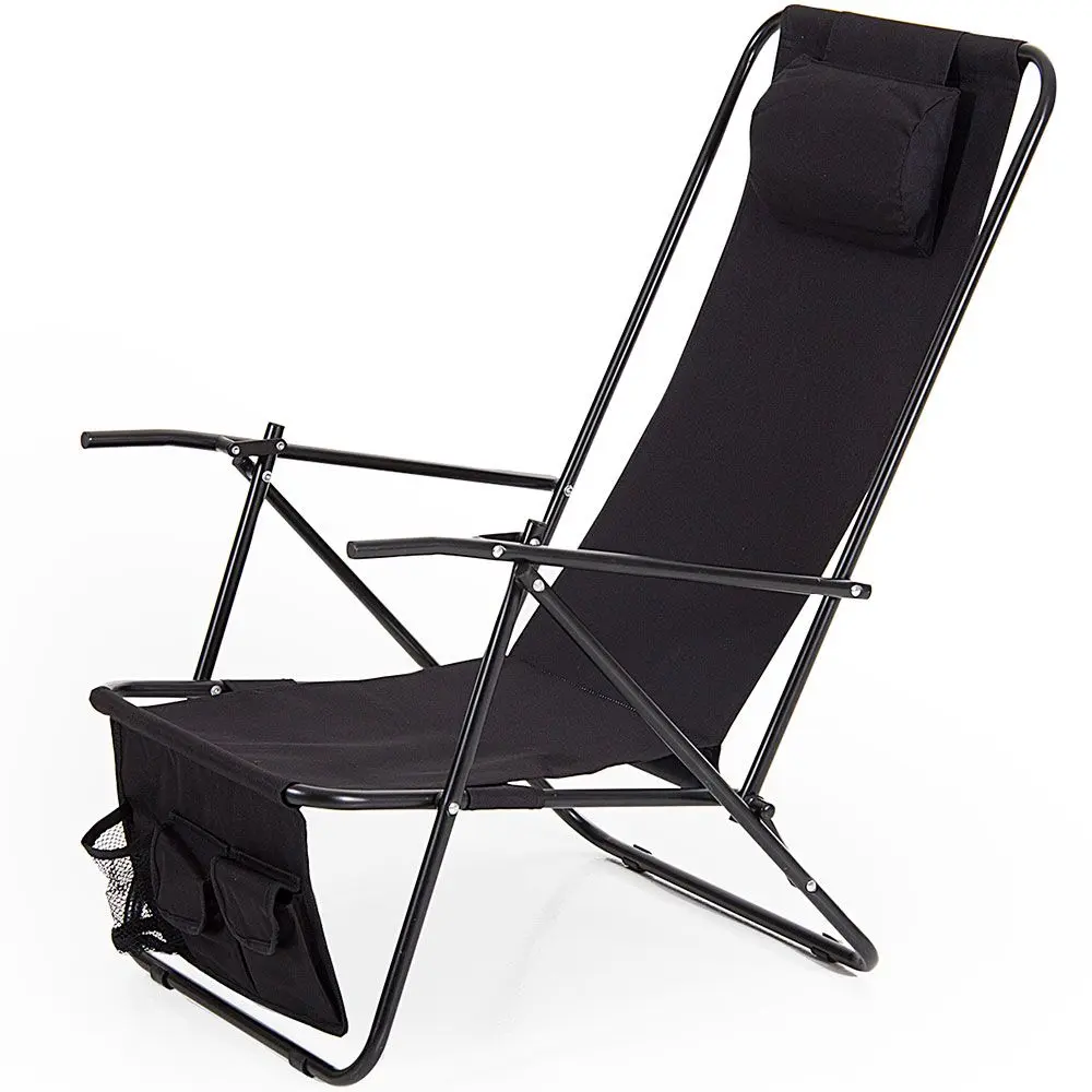 Colorado strandstol svart/svart Brafab