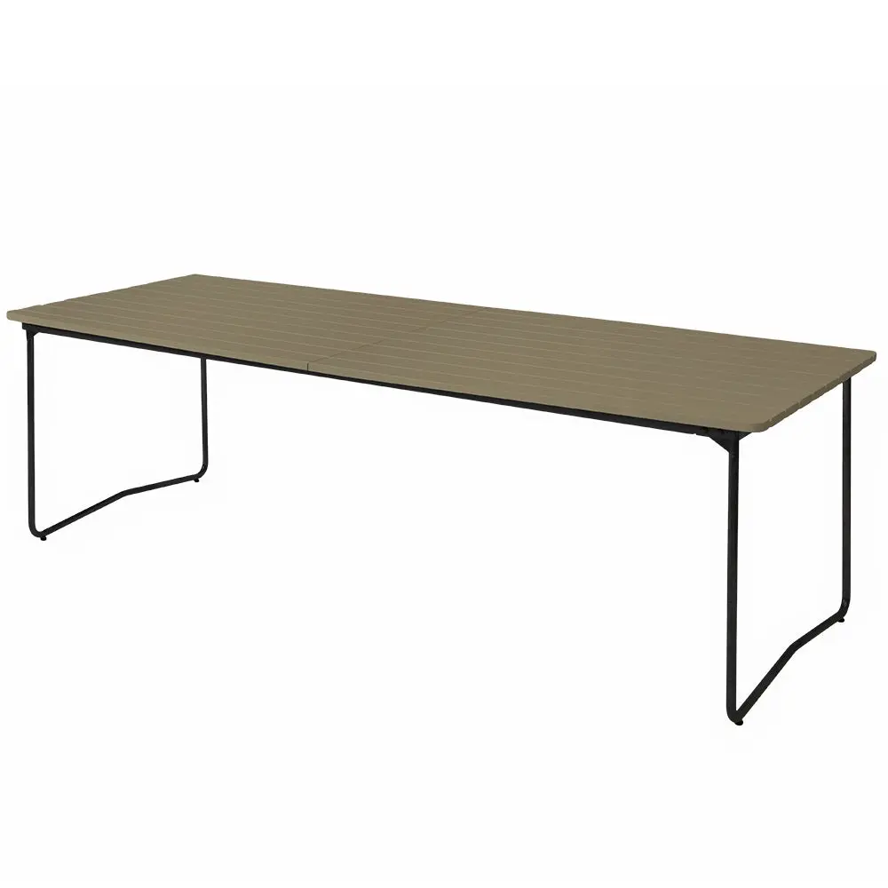 Spisebord B31 230 Grønnlakkert eik / svart understell