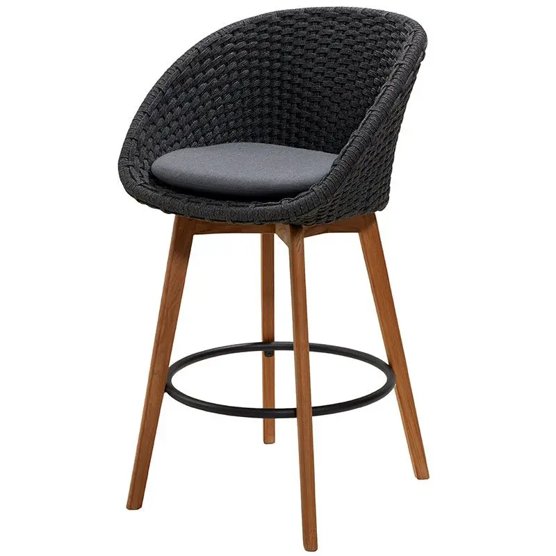 Peacock Barstol Mørkegrå