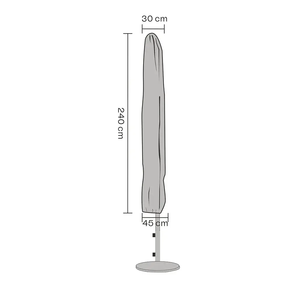Parasolltrekk 240x30/45 cm waterproof