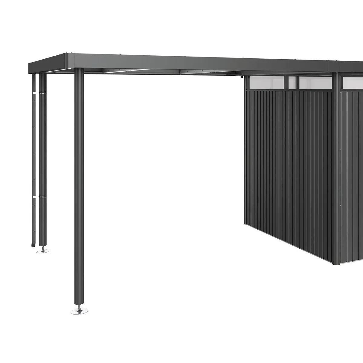 Highline sidetak Hagebod størrelse h3 metallic mørkegrå Biohort
