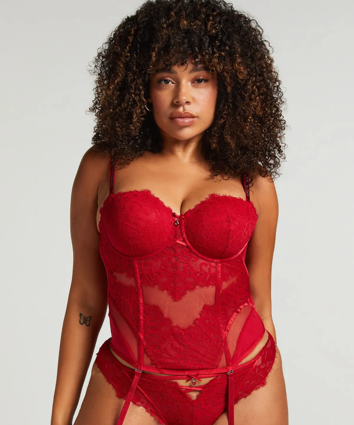 Bustier Charlotta - Rød