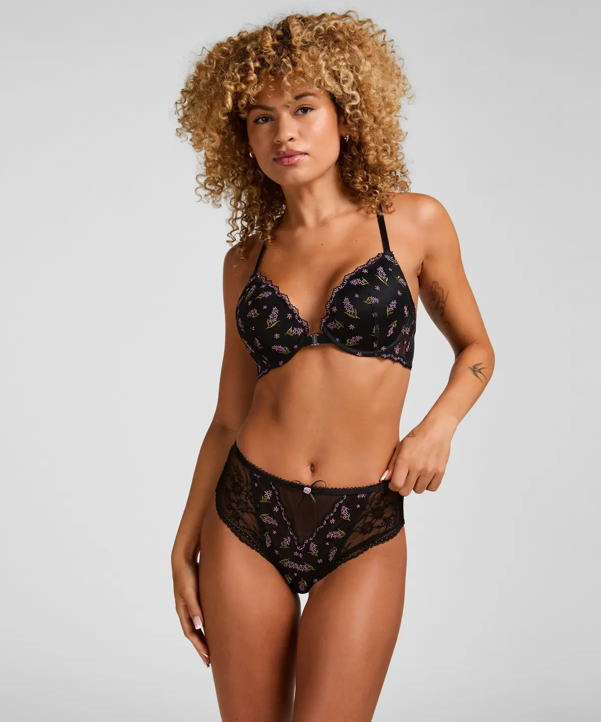 High Waisted Slip Iris - Svart