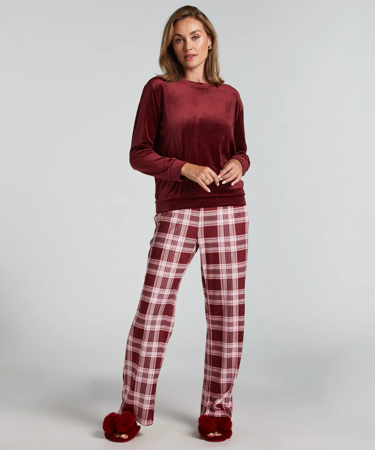 Pysjamassett Velours - Lilla