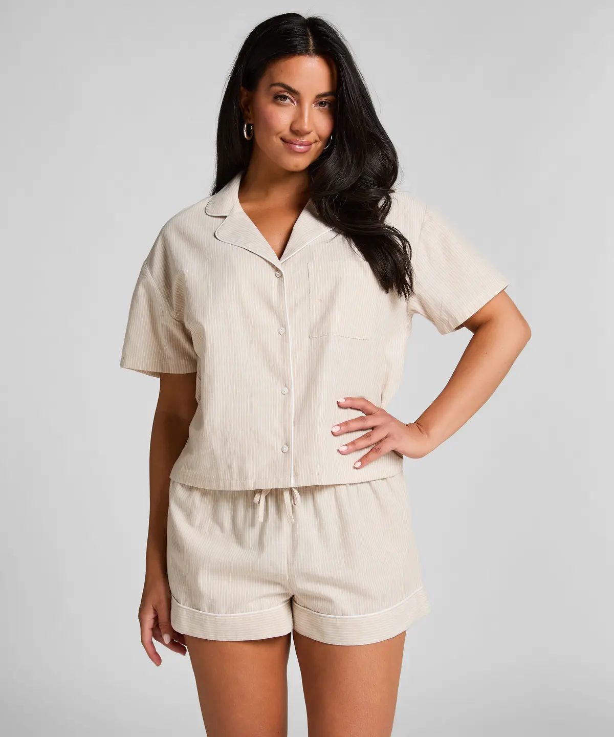 Cotton shorts - Beige