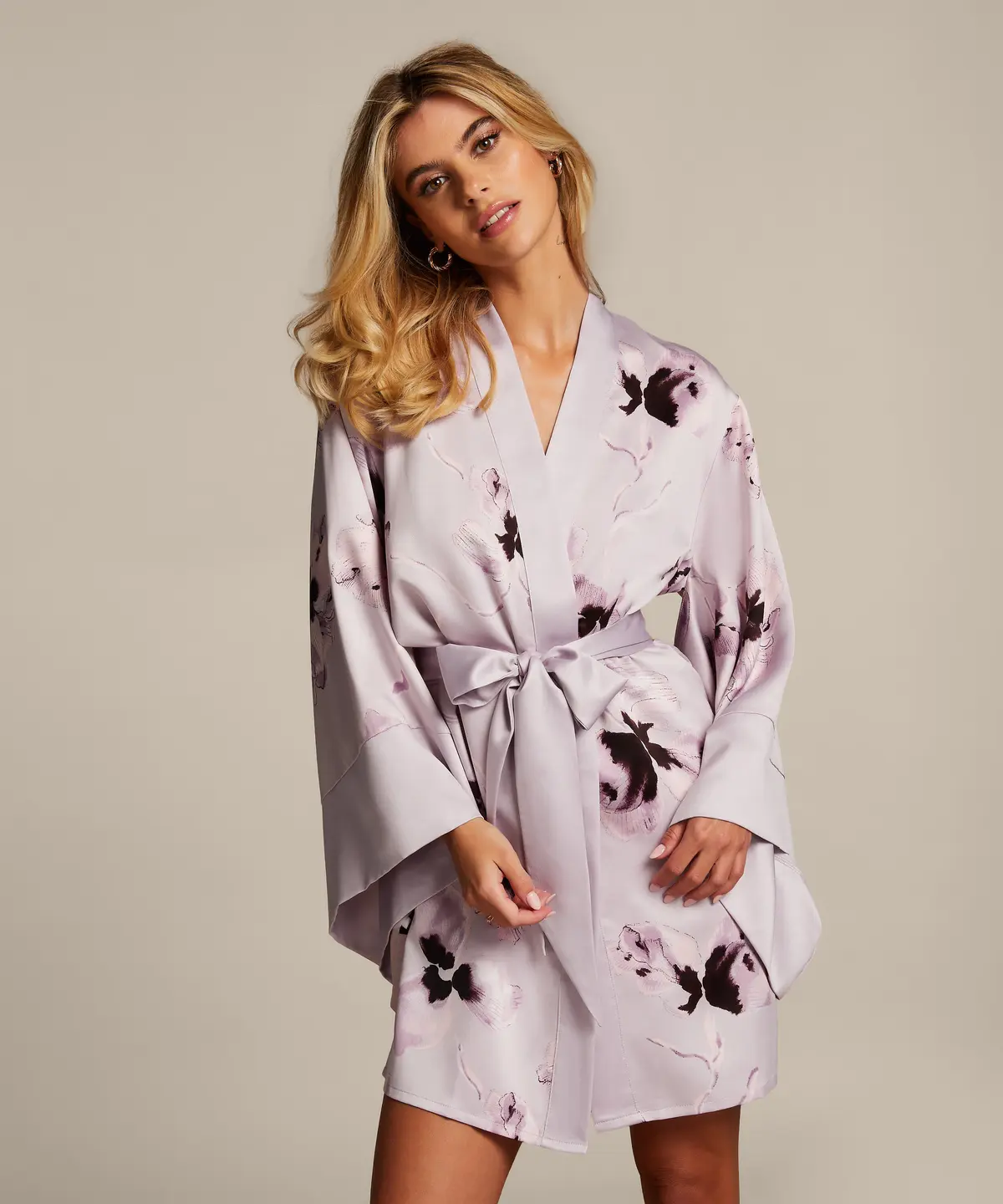 Satengkimono - Lilla