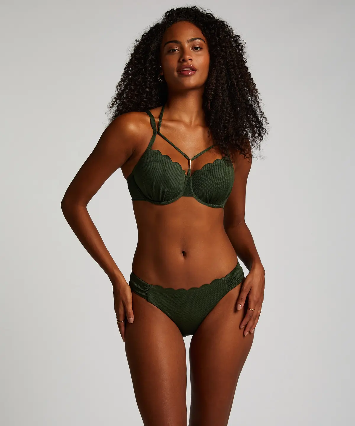 Rio Bikini Underdel Scallop - Grønn