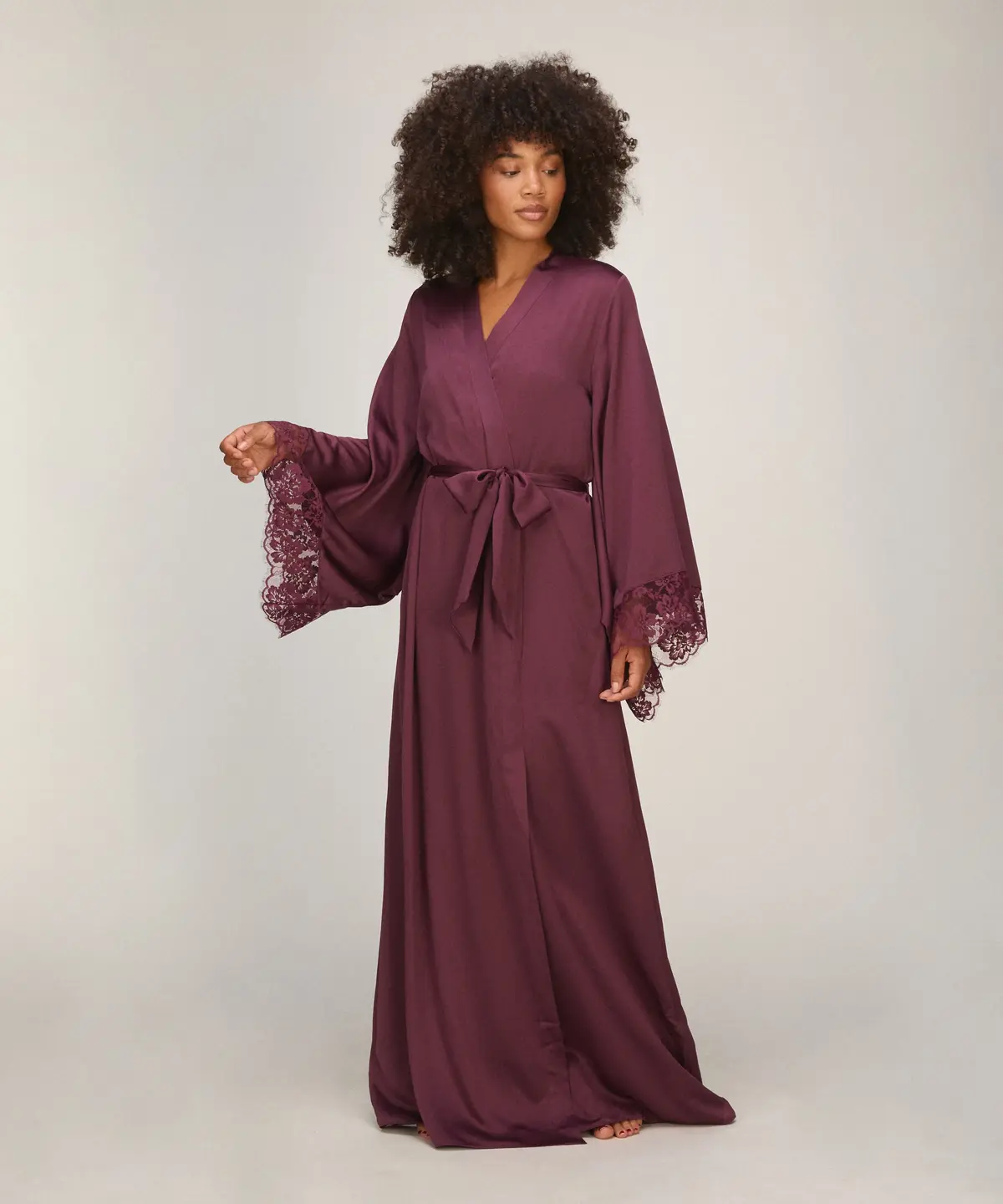 Lang Kimono Lana - Lilla