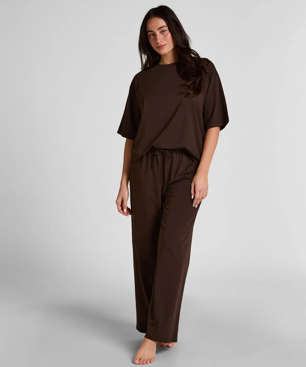 Pyjamas Bukse Loose - Brun