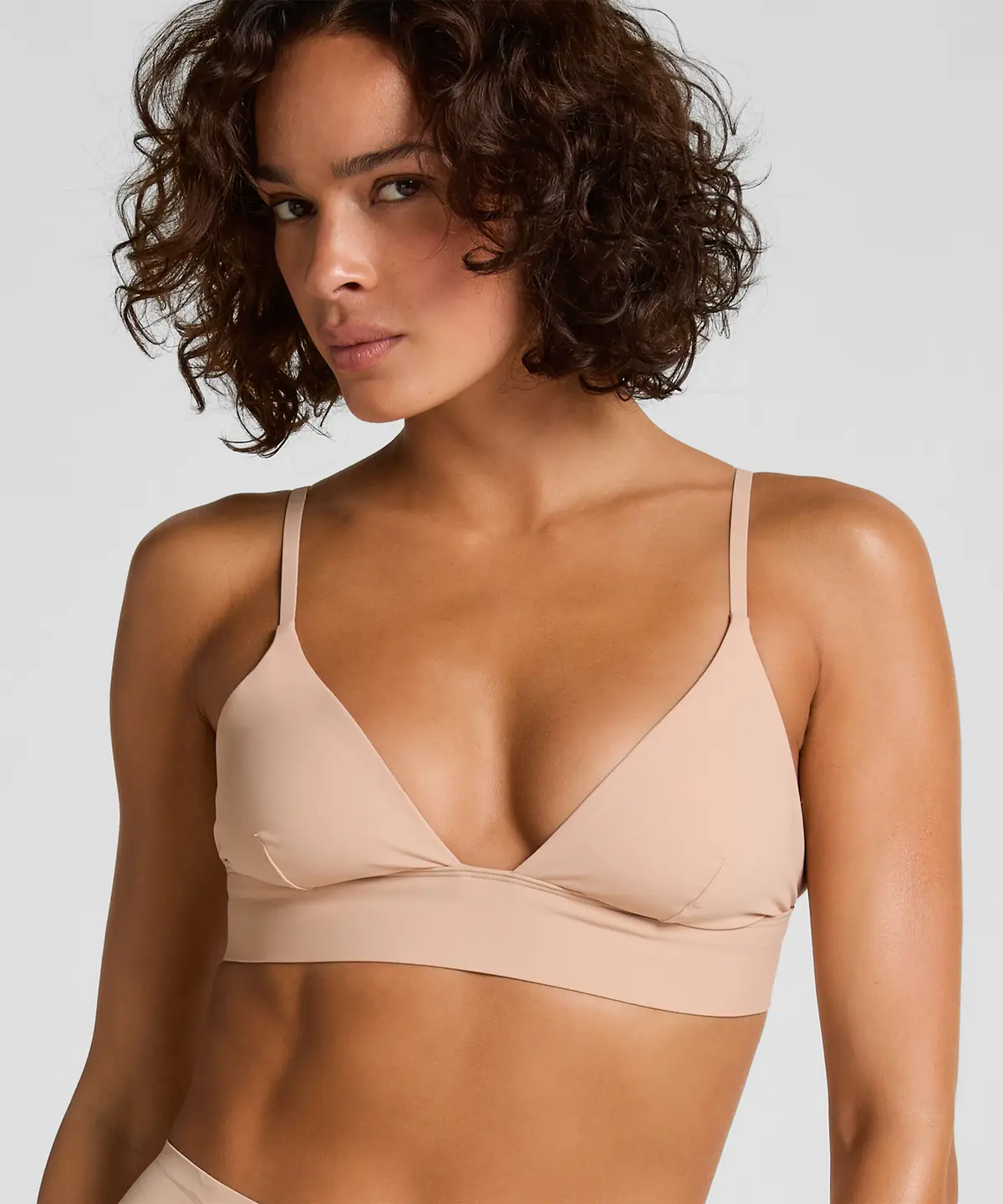 Triangle Bralette Smooth - Beige
