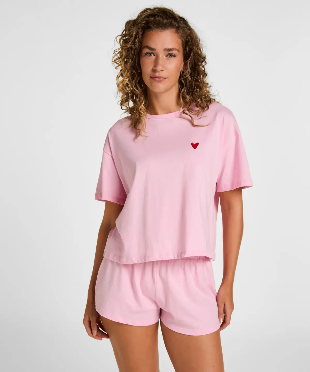 Pyjamasett i Bomull - Rosa