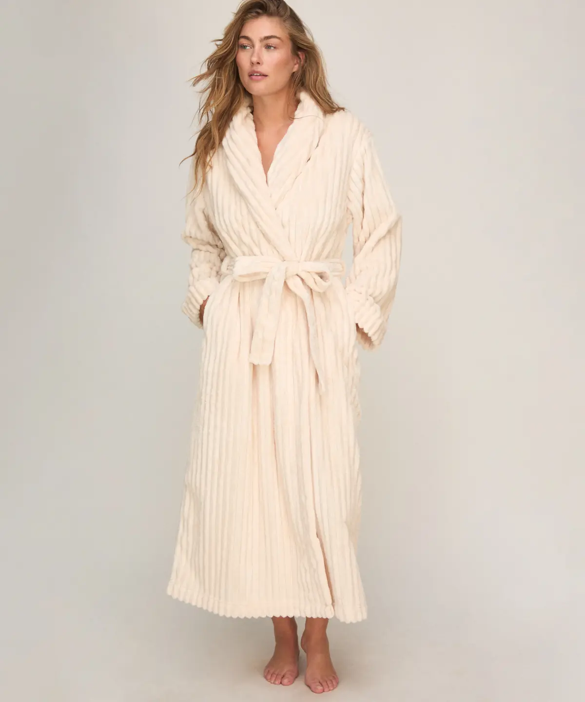 Badekåpe Jacqueared Fleece - Hvit