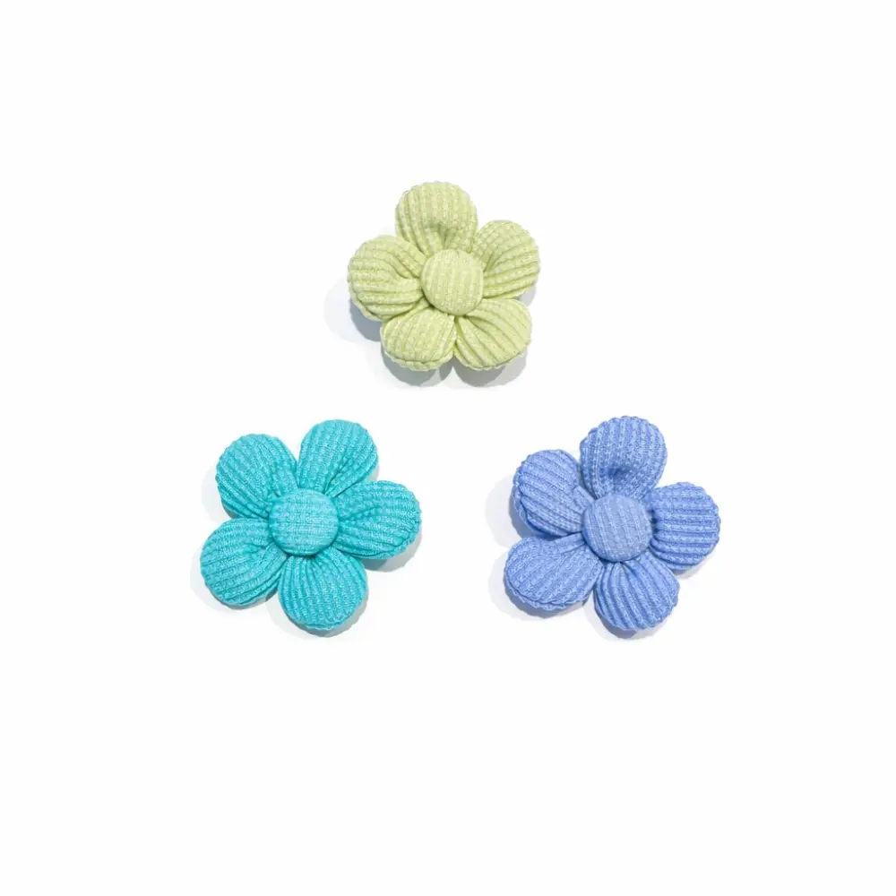 3pk Blomsterstrikker til hund i blågrønne toner