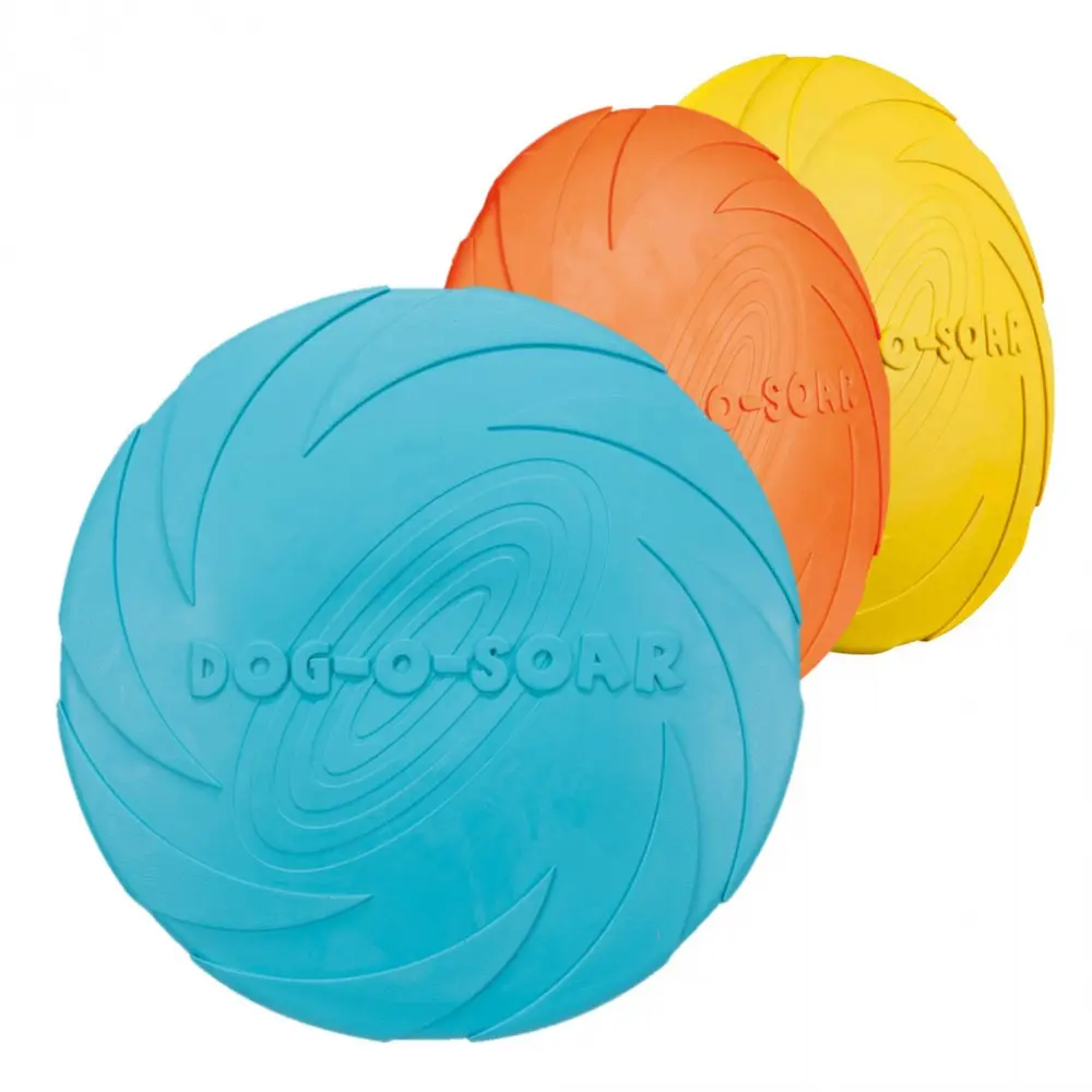 Stor frisbee til hund i gummi 22 cm