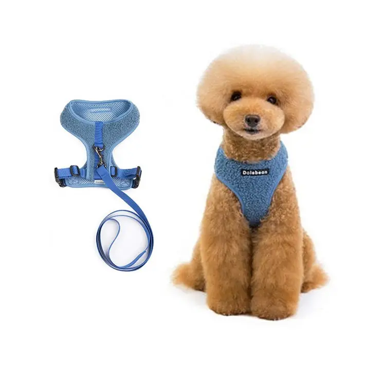 Blå Teddy hunde- og kattesele