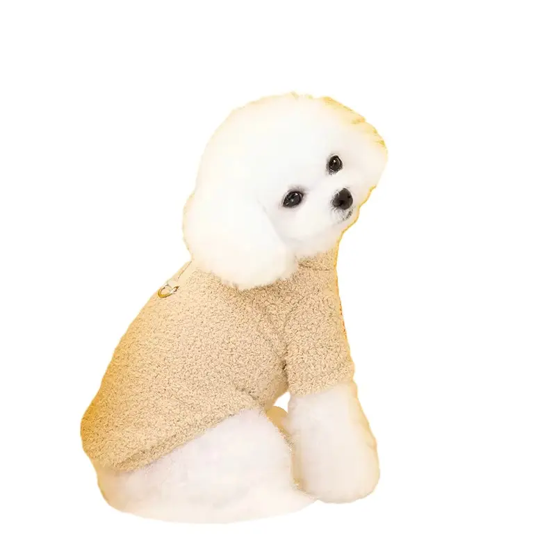 Beige supermyk hundegenser
