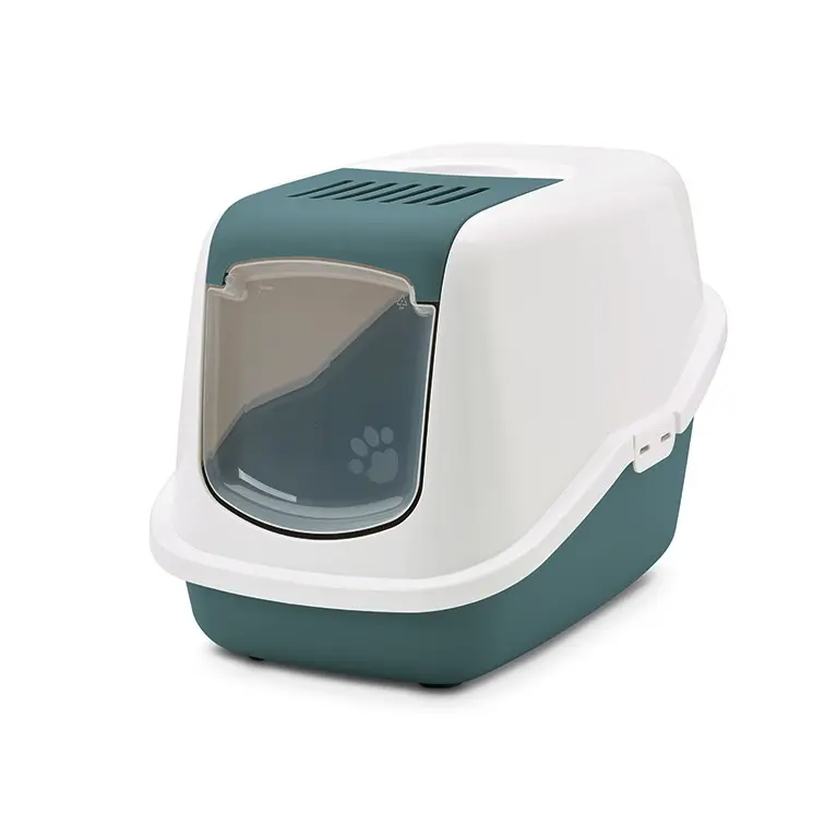 Grønn moderne kattedo med lokk, Nestor Nordic Green