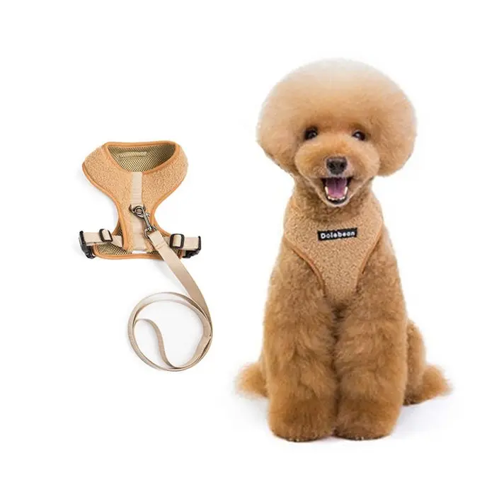 Beige Teddy hunde- og kattesele