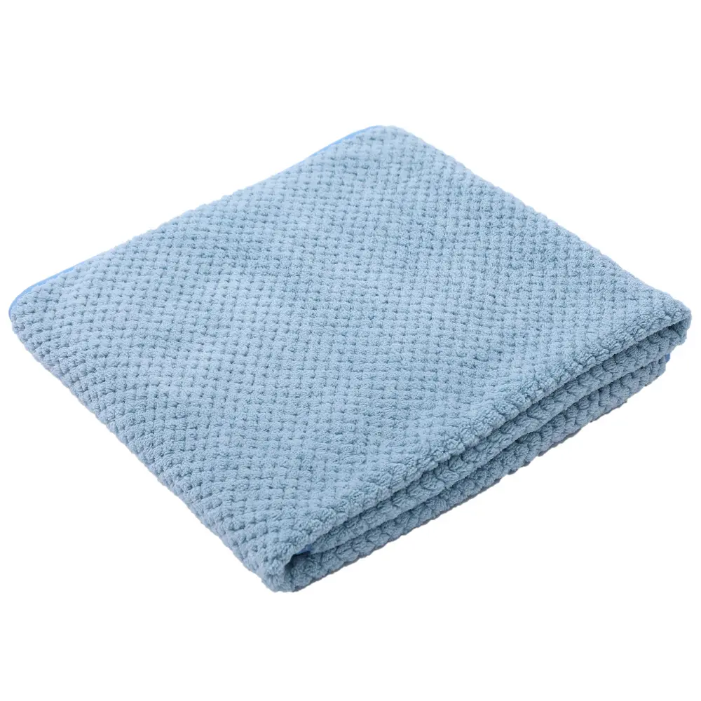 Blått ultrasoft absorberende håndkle til hund, Large- 60x120 cm