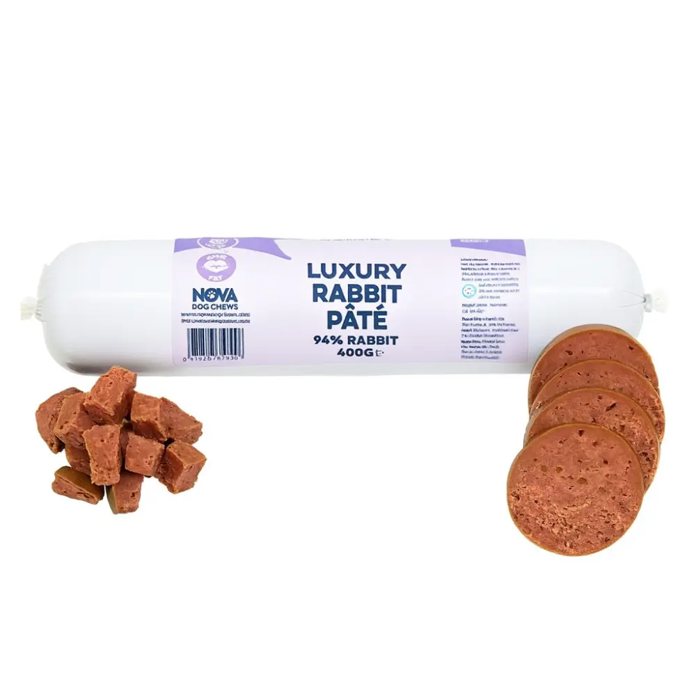 Premium Kaninpaté Hundepølse – Mild, naturlig og rik på næring 400g