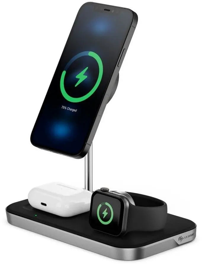 Alogic MagSpeed 3-i-1 trådløs ladestativ