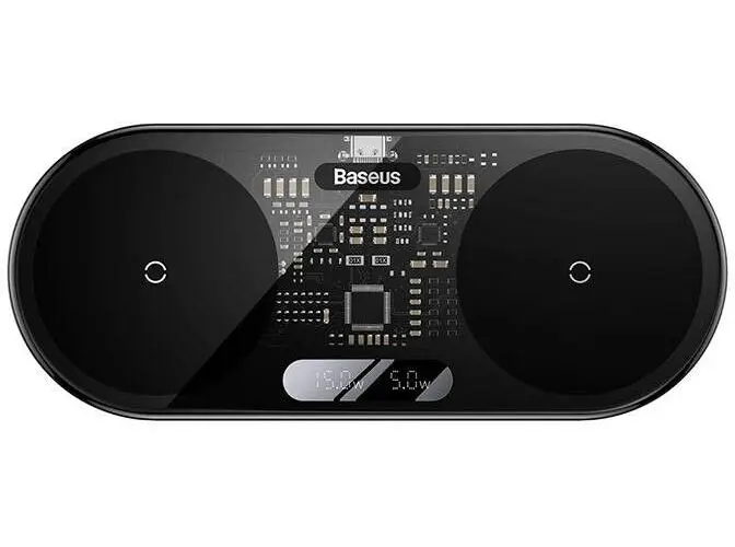 Baseus trådløs lader 20W med LED-skjerm