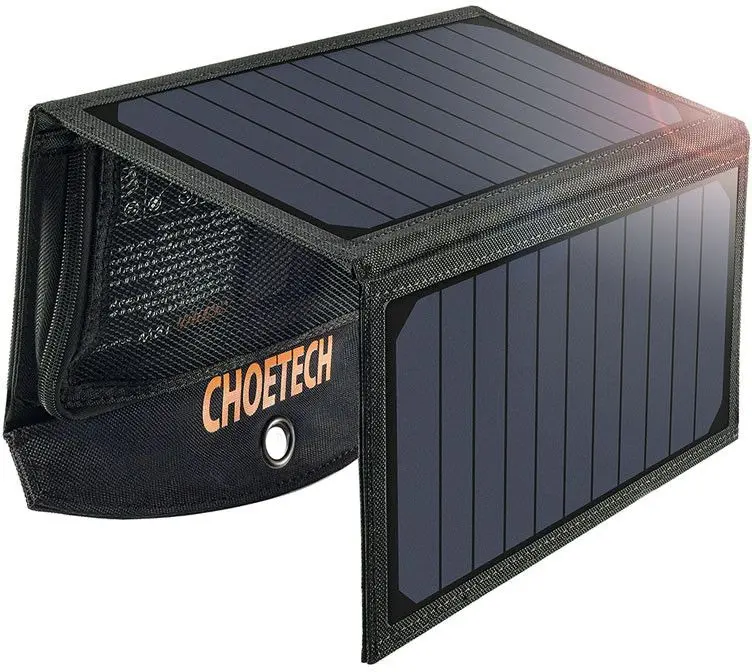 Choetec sammenleggbar solcelledrevet lader 19W