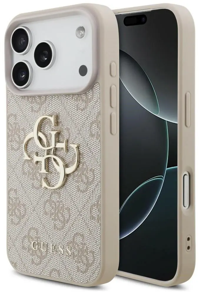 GUESS GUHCP15X4GMGBR iPhone 15 Pro Max 6.7" brown/brown hardcase 4G Big Metal Logo