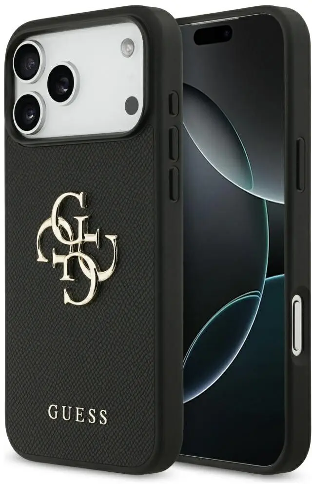 Guess Grained 4G Logo Case (iPhone 17 Pro Max)
