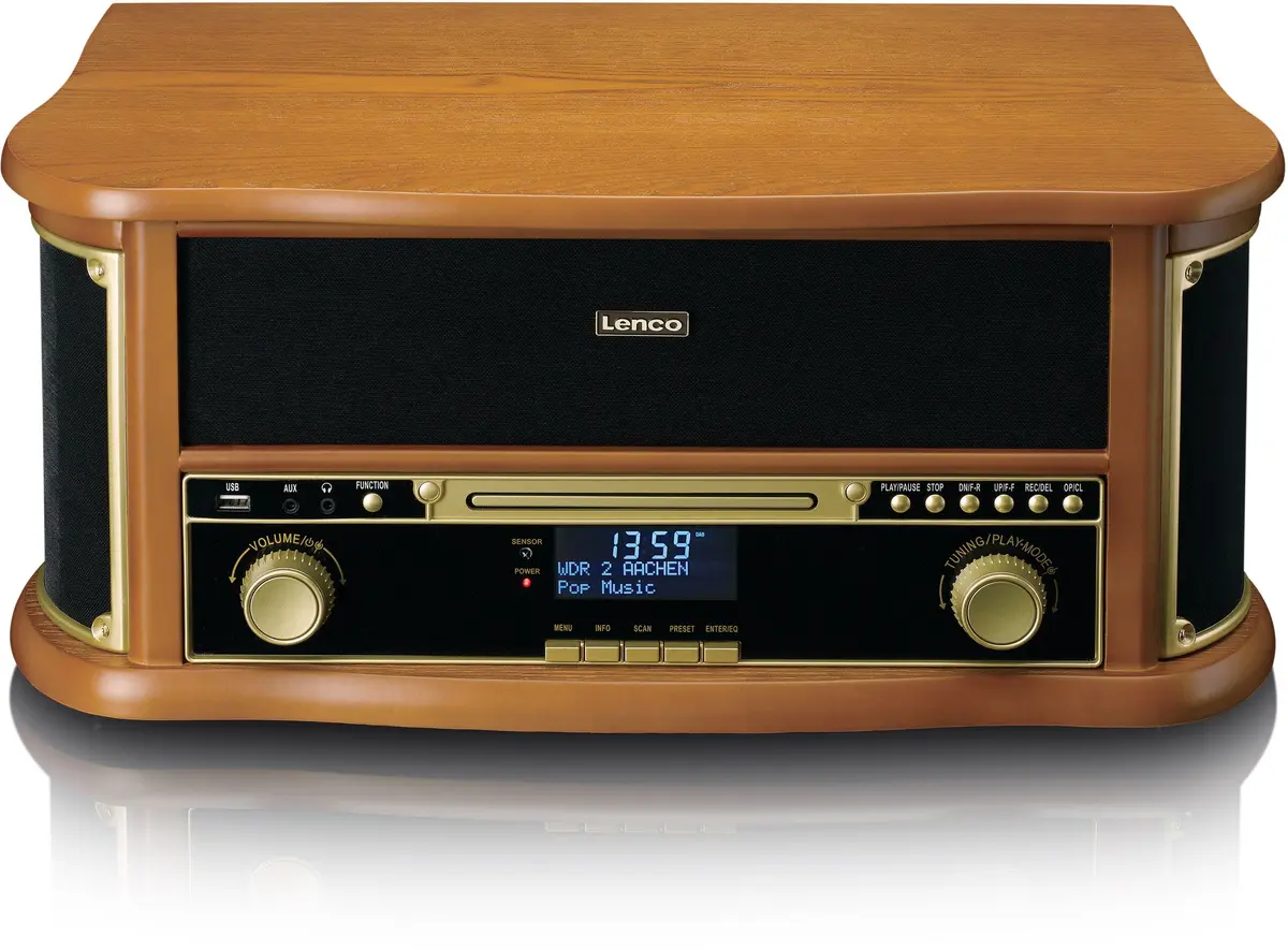 Lenco TCD-2571 Retro BT/CD/USB og DAB+/FM-radio