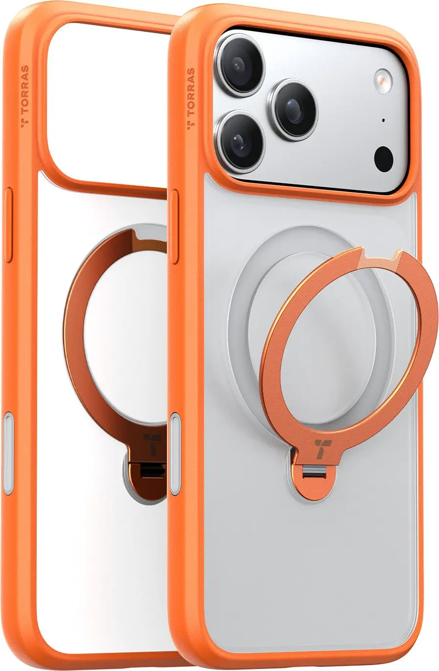 Torras Ostand Q3 Spin - energy orange - iPhone 17 Pro Max