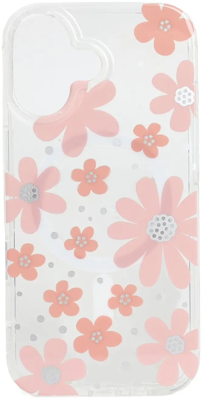 Trolsk Mobildeksel med MagSafe - Rosa Blomster (iPhone 17)