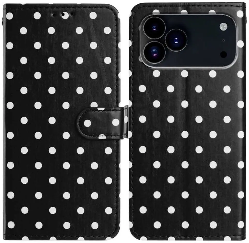 Trolsk Polka Dot lommebokdeksel (iPhone 17 Pro/18 Pro)