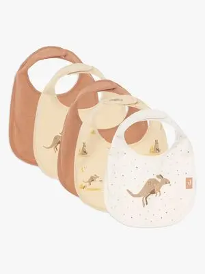 Jollein Vanntette Tøysmekker 5-Pakk, Kangaroots