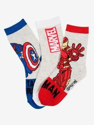 Marvel Avengers Sokker 3-Pakk, Flerfarget