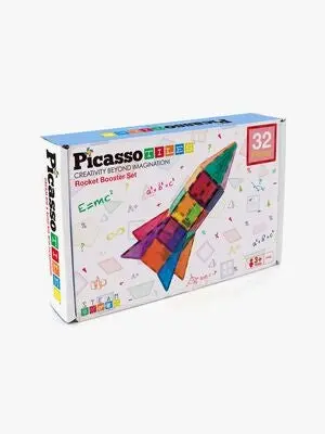 PicassoTiles Rocket Booster Magnetisk Byggesett 32 Deler