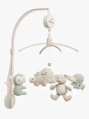 Baby's Only Musikkuro Animals, Laurel Green/Warm Linen
