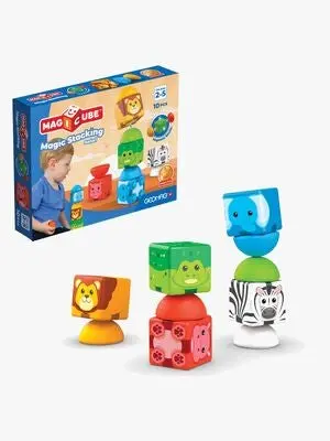 Geomag Magicube Magic Stacking Byggesett Safari 10 Deler